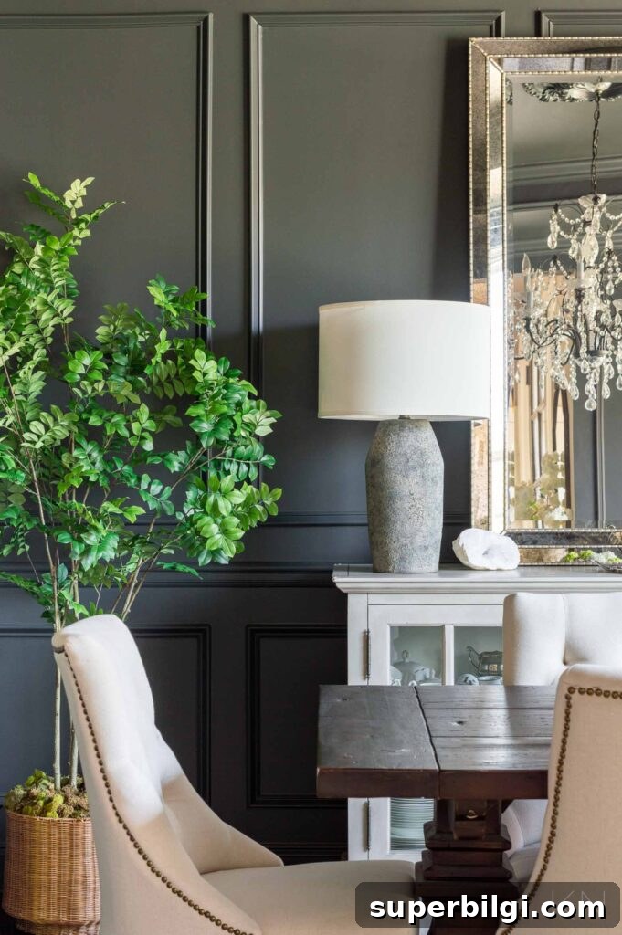 Sherwin-Williams Iron Ore Paint Color Guide 3 dining room painted Iron Ore by Sherwin Williams
