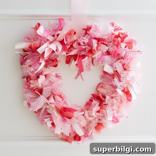 Heart Ribbon Wreath