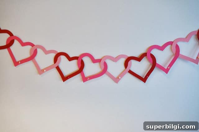 Paper Heart Garland