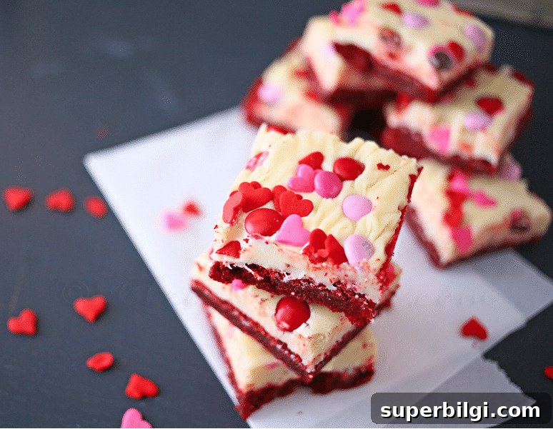 Valentine Red Velvet Brownies