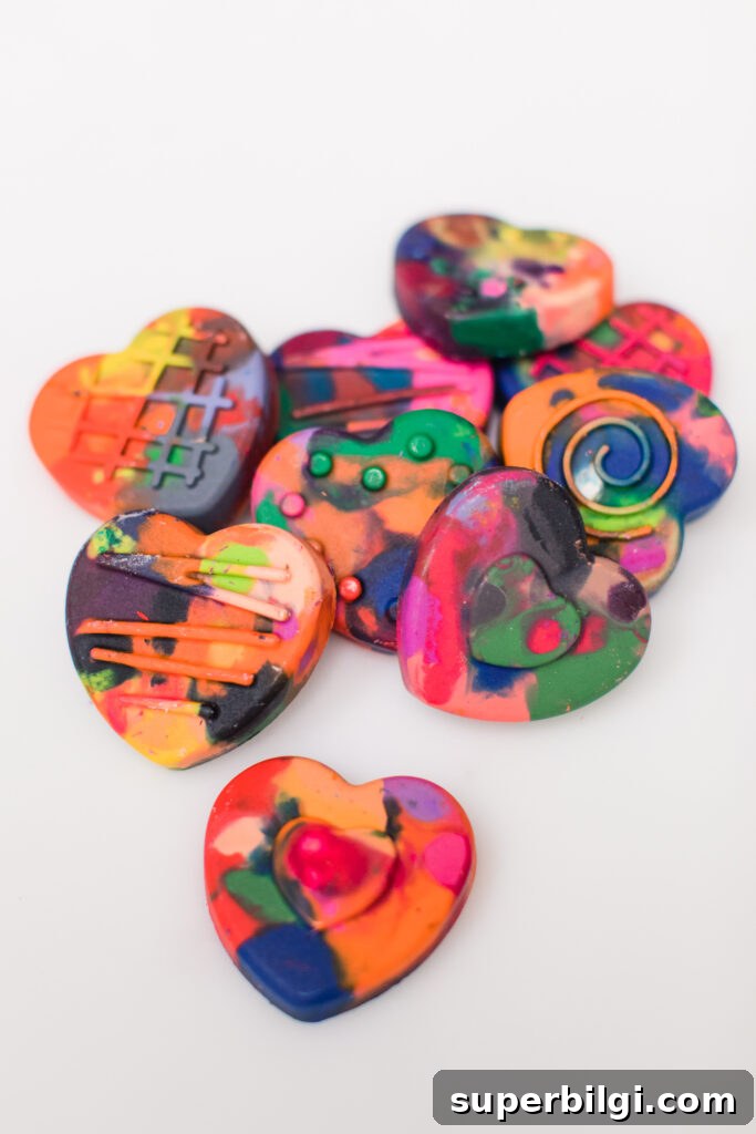 DIY Heart Crayons