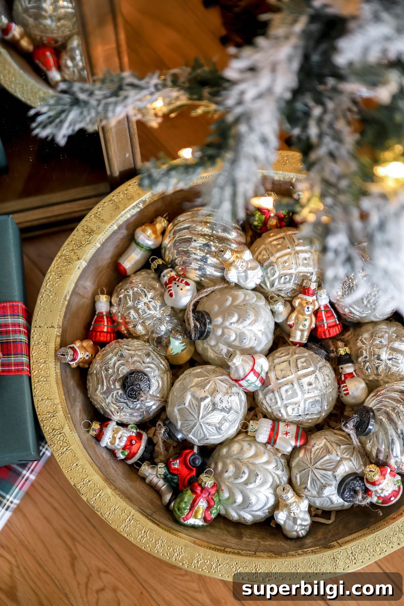 Holiday Shopping Strategies to Save Time and Money 5 Ornaments in a bowl under the tree
