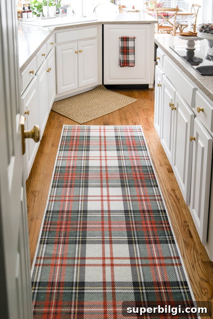 Cozy Plaid Christmas Kitchen Decor Ideas 3 Plaid Holiday Kitchen Runner