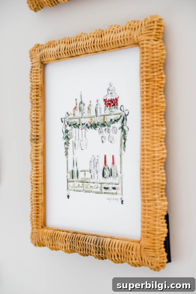 Cozy Plaid Christmas Kitchen Decor Ideas 9 Kitchen Bar Cart Art