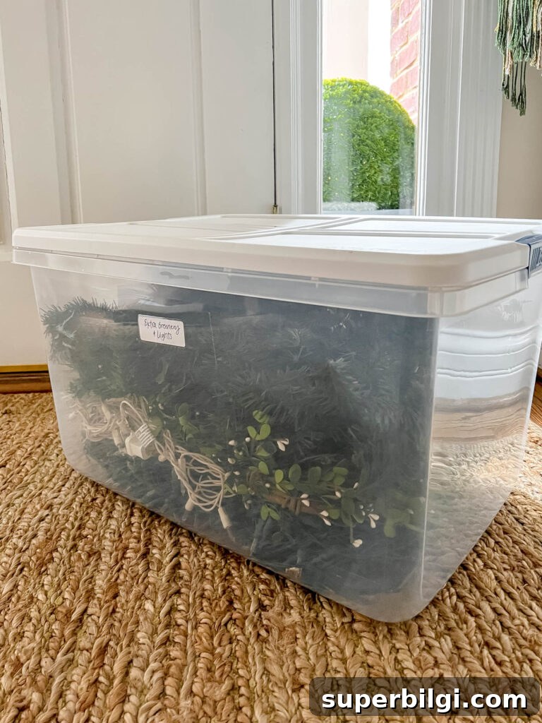 Organize Christmas Decorations with Smart Storage Solutions 6 Clear Totes for Storing Christmas Decor