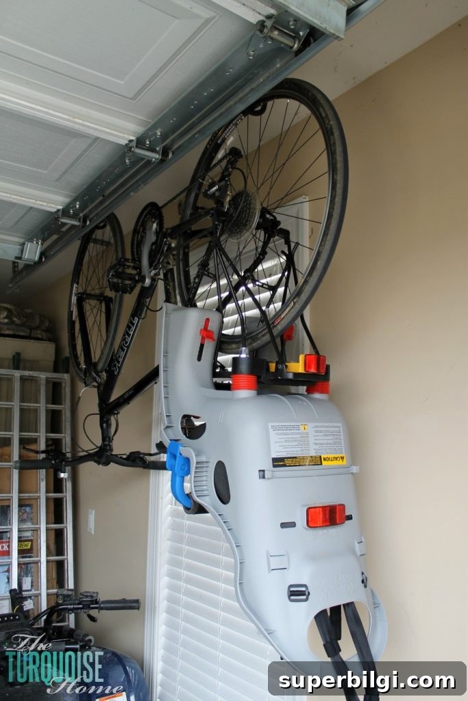 Garage Organization: Tips and Tools - how to hang bicycles