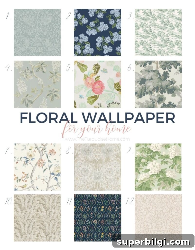 How to Choose the Right Wallpaper for Any Room 6 Floral wallpapers