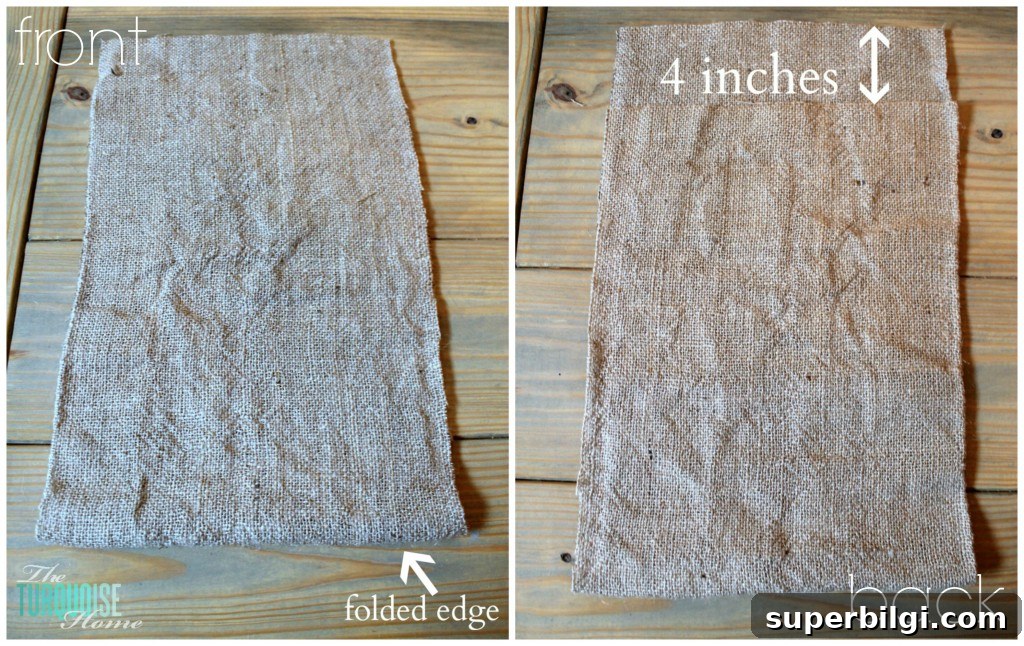 How to Make a No-Sew Garden Flag 4 No-Sew Burlap Monogrammed Garden Flag {full tutorial}