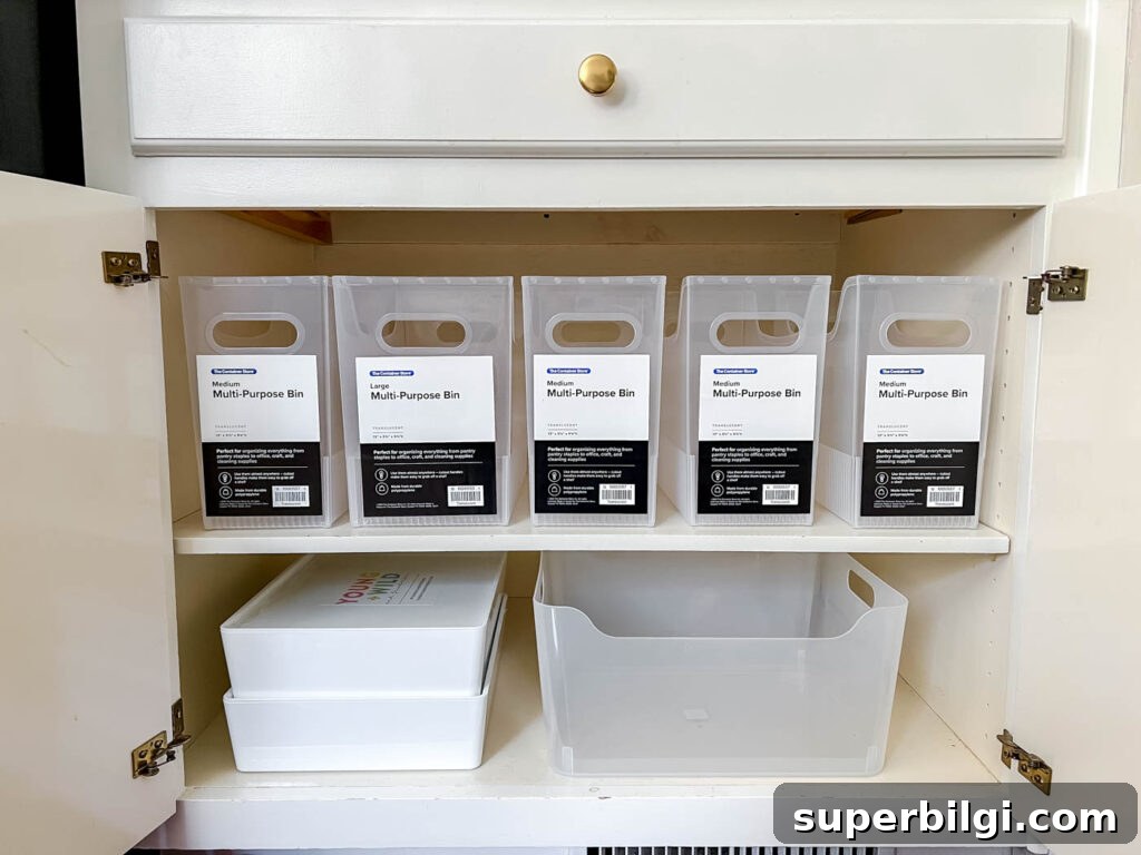 Creative Storage Solutions for Arts and Crafts Supplies 3 Clear bins for arts and crafts