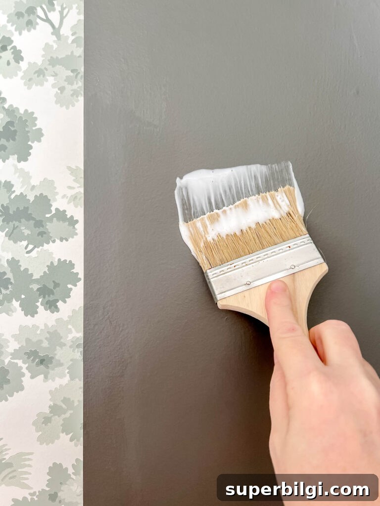 How to Install Paste-the-Wall Wallpaper 3 Apply the paste to the wall