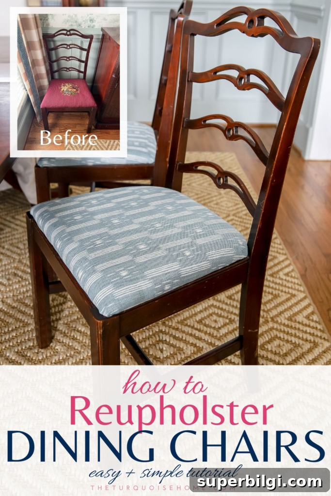 Reupholster Dining Chair Seats: Step-by-Step DIY 3 How to Reupholster Dining Chairs