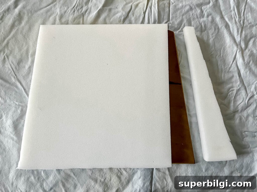 Reupholster Dining Chair Seats: Step-by-Step DIY 7 Cut foam down to seat size
