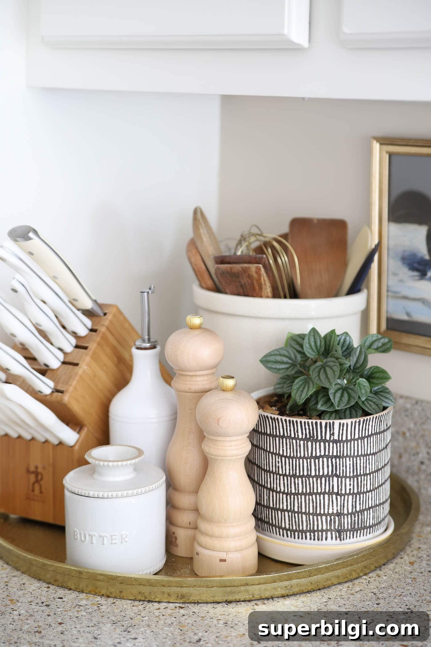 Tray for Corralling Kitchen Counter Decor Essentials
