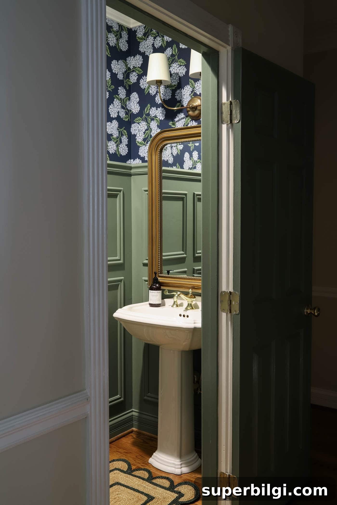 Scalloped Home Decor Accents to Elevate Your Space 3 Blue Green Powder Bath