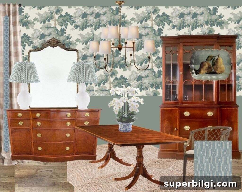 Home Goals 2022 Part 2: Stylish Renovation and Decor Ideas 2 Traditional Blue and Green Dining Room Makeover