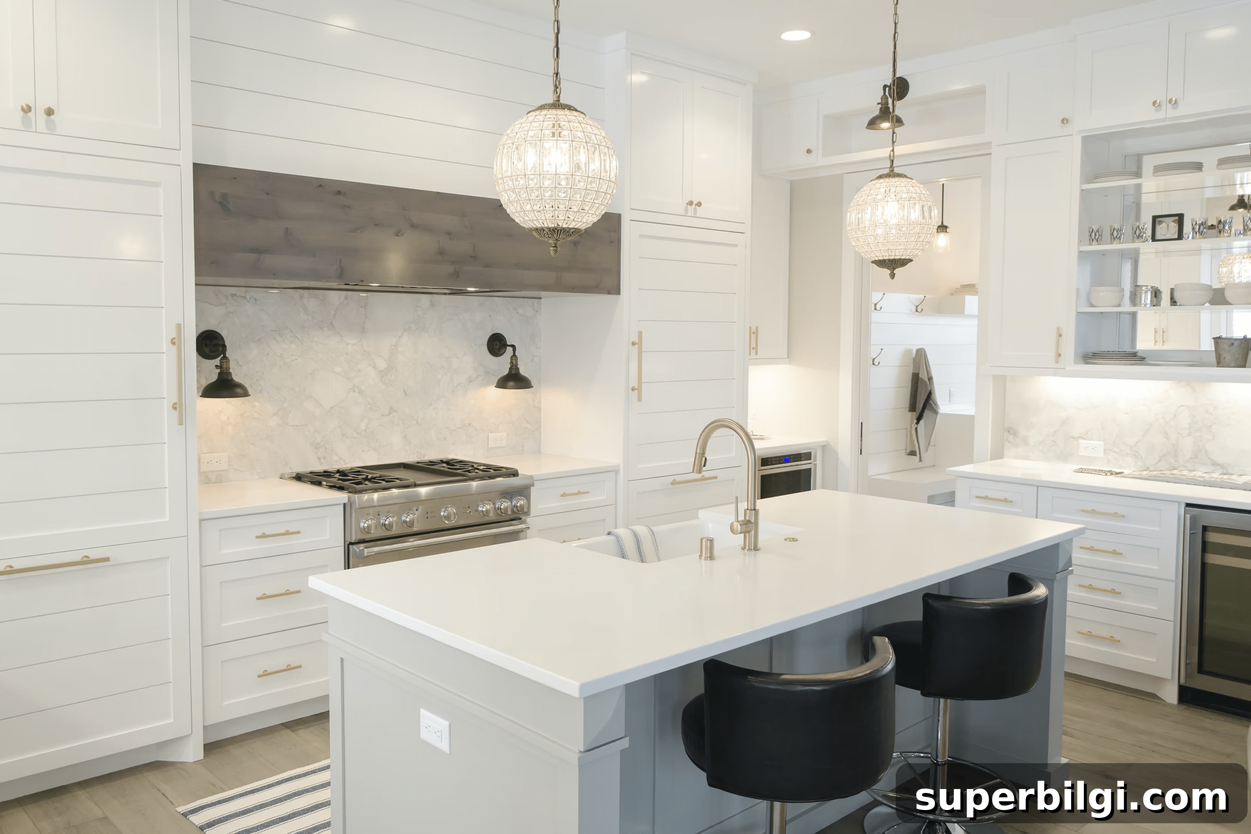 Foolproof Greige Paint Colors That Always Work in Your Home 10 Balboa Mist Kitchen