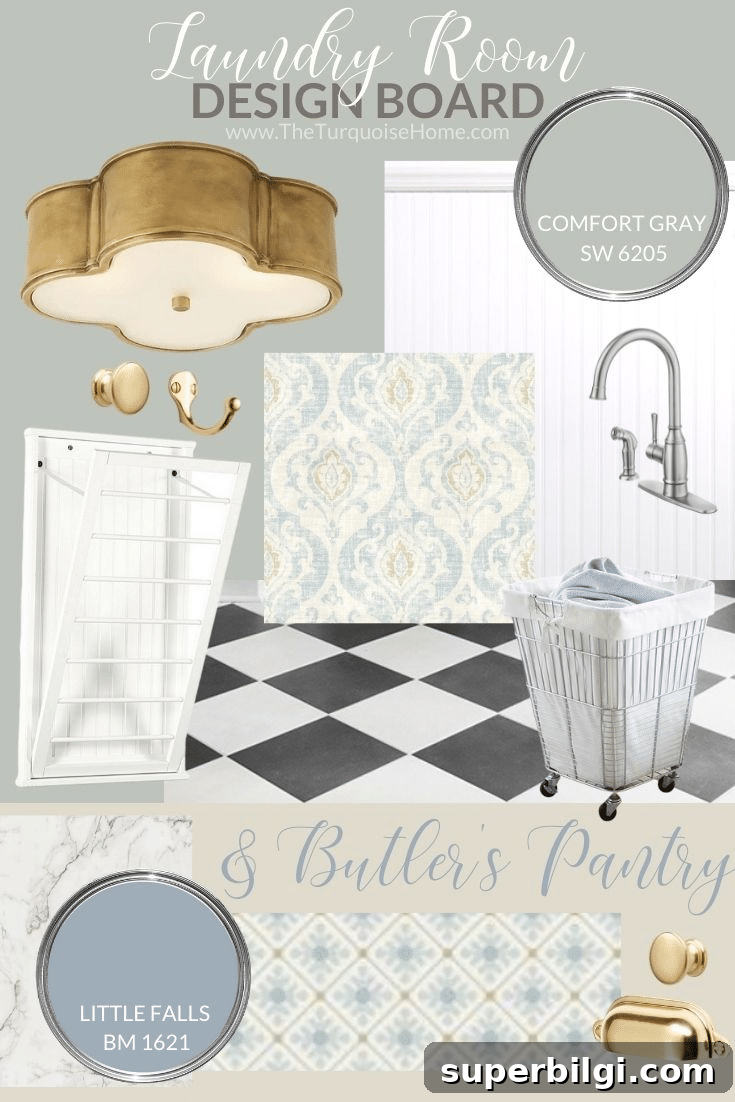 Laundry Room Design Board