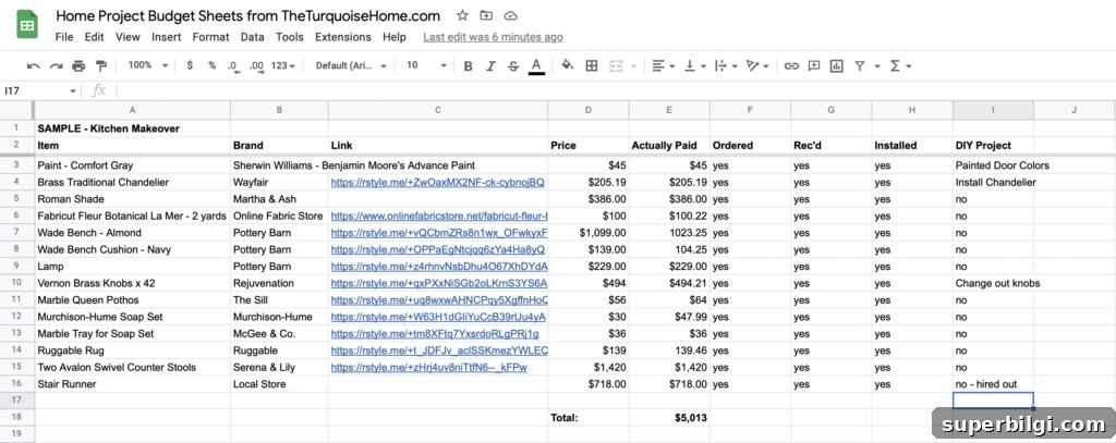 Plan Your Home Project Budget: Estimate Costs and Materials 3 Budget Spreadsheet for Home Projects