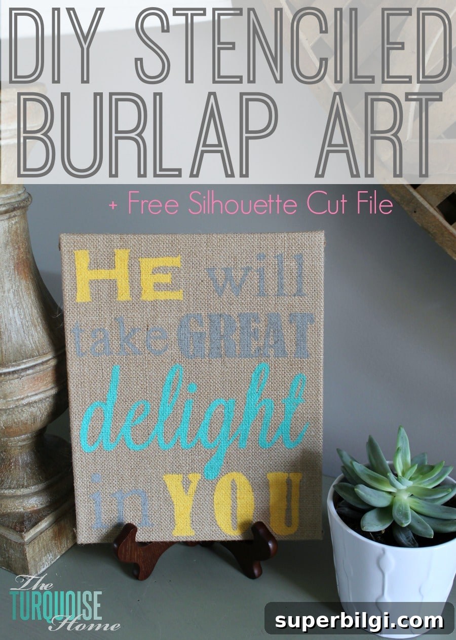 Free Silhouette Stencil Files for DIY Burlap Stenciled Art 2 DIY Stenciled Burlap Art