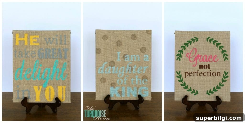 Free Silhouette Stencil Files for DIY Burlap Stenciled Art 10 DIY Stenciled Burlap Art