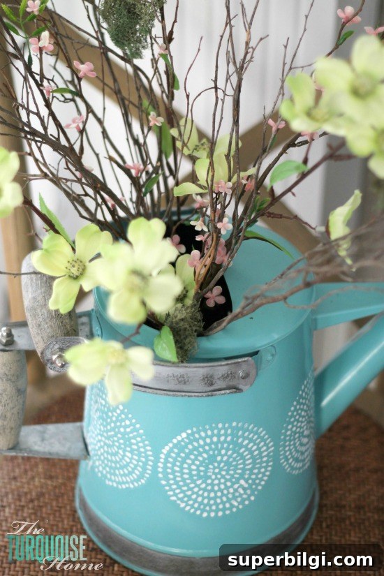 Pink and Turquoise Spring Mantel Decor Ideas 9 Pink & Turquoise Spring Mantel | TheTurquoiseHome.com