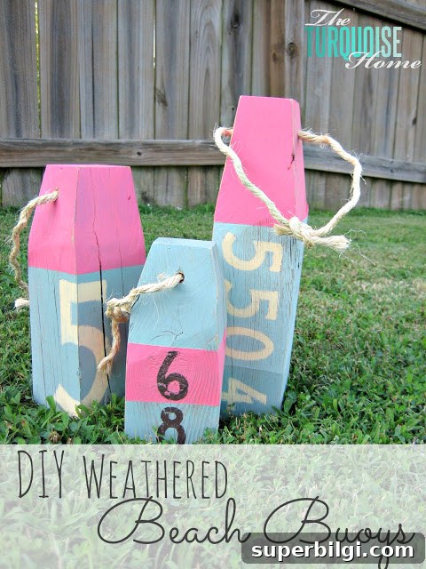 DIY Weathered Wood Beach Buoys for Rustic Coastal Decor 8 DIY Weathered Beach Buoys
