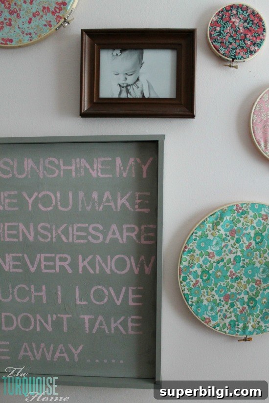 You Are My Sunshine DIY Wall Art Tutorial for Nursery 10 DIY Stamped Wall Art | "You Are My Sunshine"