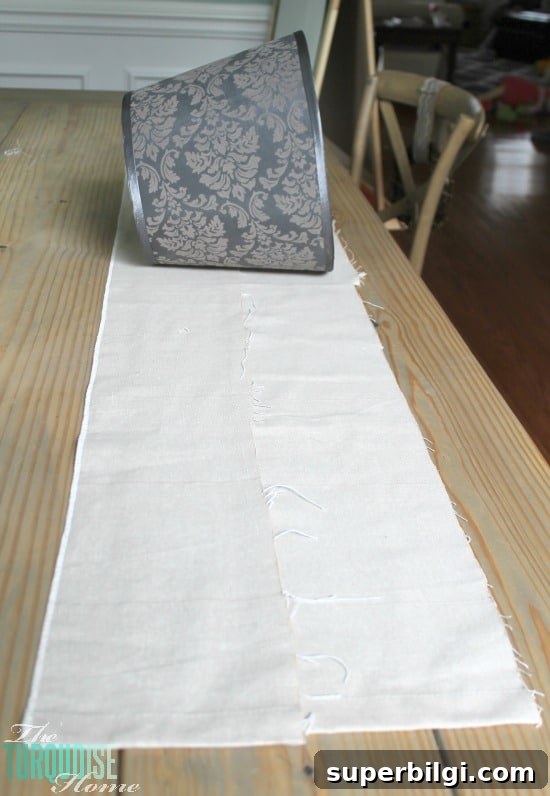 How to Re-cover a Lampshade on a Budget 4 How to Easily Recover a Lamp Shade #DIY