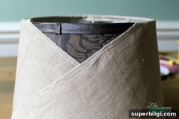 How to Re-cover a Lampshade on a Budget 8 How to Easily Recover a Lamp Shade #DIY