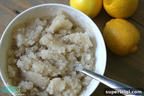 DIY Lemon Sugar Scrub Recipe with Free Printable Labels 5 How to Make Lemon Sugar Scrub