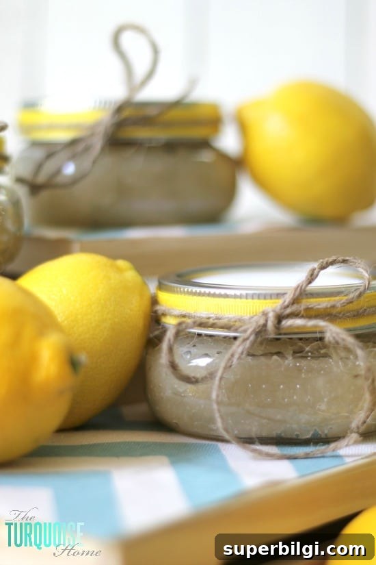 DIY Lemon Sugar Scrub