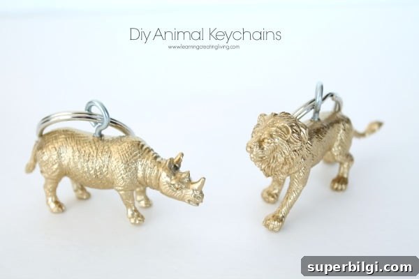 DIY Animal Key Chains