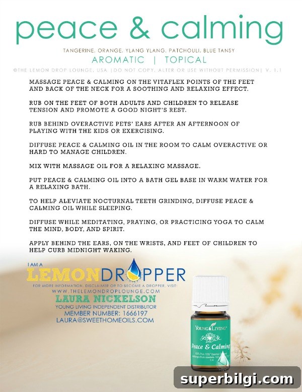 11 Ways to Use Peace & Calming Essential Oil 3 Amazingly good for sleep! Peace and Calming essential oil blend