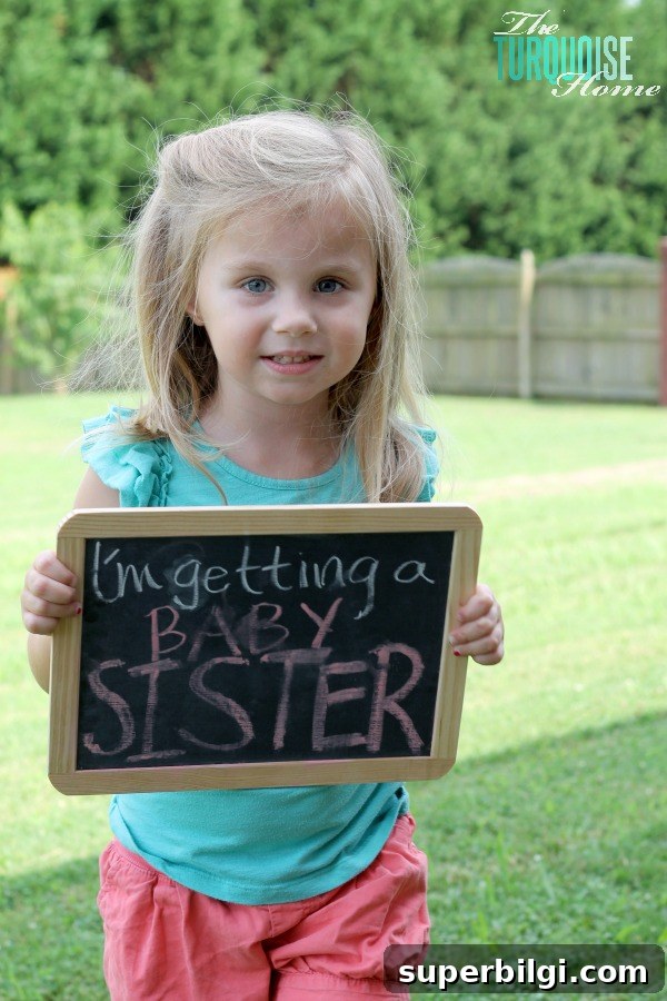 I'm getting a baby sister! {The UN gender reveal party}