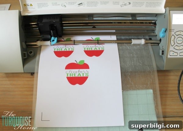 DIY Back-to-School Teacher Treat Jar 5 Silhouette Print and Cut Feature