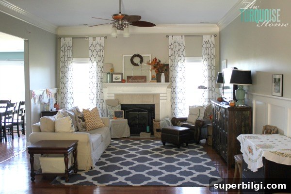 Turquoise and Orange Fall Home Tour: Warm Autumn Decor Ideas 17 Turquoise and Orange Fall Home Tour | TheTurquoiseHome.com