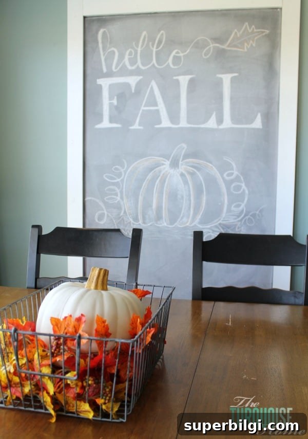Turquoise and Orange Fall Home Tour: Warm Autumn Decor Ideas 20 Turquoise and Orange Fall Home Tour | TheTurquoiseHome.com