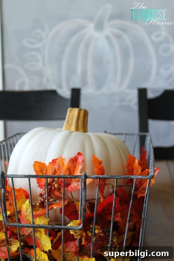 Turquoise and Orange Fall Home Tour: Warm Autumn Decor Ideas 21 Turquoise and Orange Fall Home Tour | TheTurquoiseHome.com
