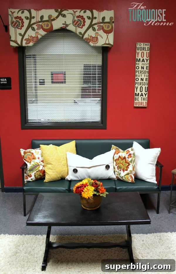 Cozy Principal's Office Makeover: School Office Design Ideas 3 The Principal's Office: A Warm and Homey Makeover | TheTurquoiseHome.com