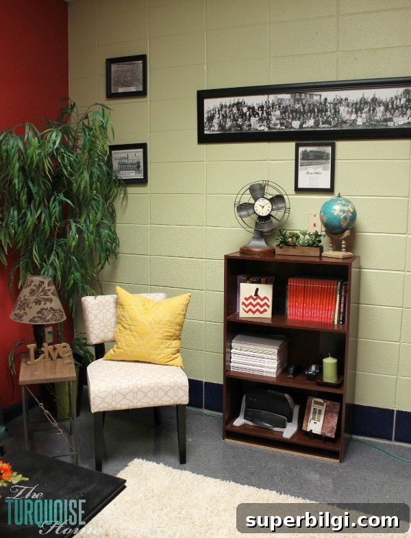 Cozy Principal's Office Makeover: School Office Design Ideas 6 The Principal's Office: A Warm and Homey Makeover | TheTurquoiseHome.com