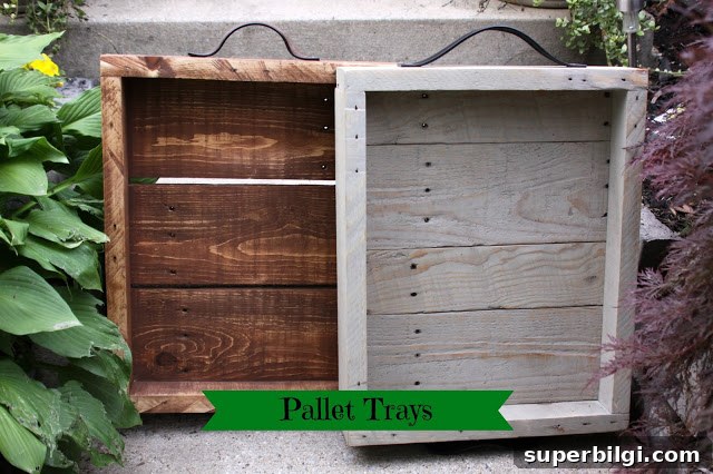 18 DIY Pallet Ideas for Home and Garden 14 DIY Pallet Trays