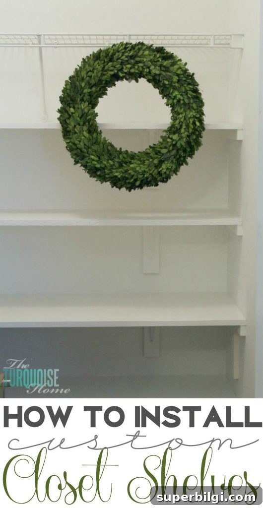 Build Custom Closet Shelves Step-by-Step Guide 2 Custom closet shelves being installed