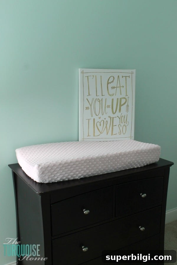 Benjamin Moore Lido Green | Baby Girl's Nursery | TheTurquoiseHome.com