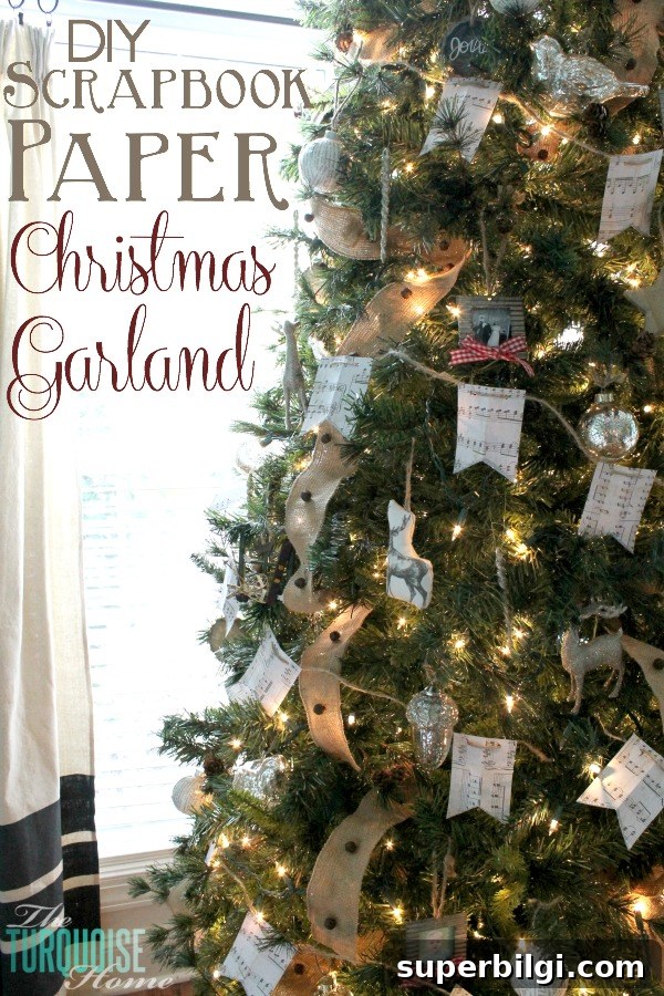 How to Make a Scrapbook Paper Garland: Step-by-Step Tutorial 7 DIY Christmas Paper Garland Tutorial
