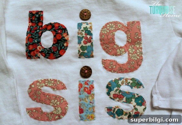 DIY Matching Big Sister and Little Sister T-Shirt Ideas 8 DIY Big Sis and Lil Sis T-shirts | TheTurquoiseHome.com