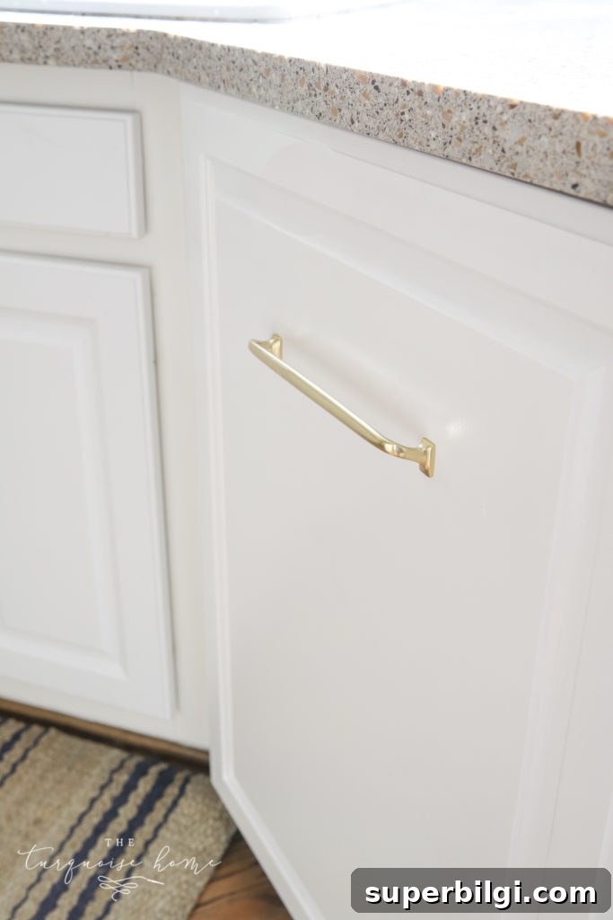 Where to Place Cabinet Knobs: Precise Measurements 4 Aged brass appliance pull