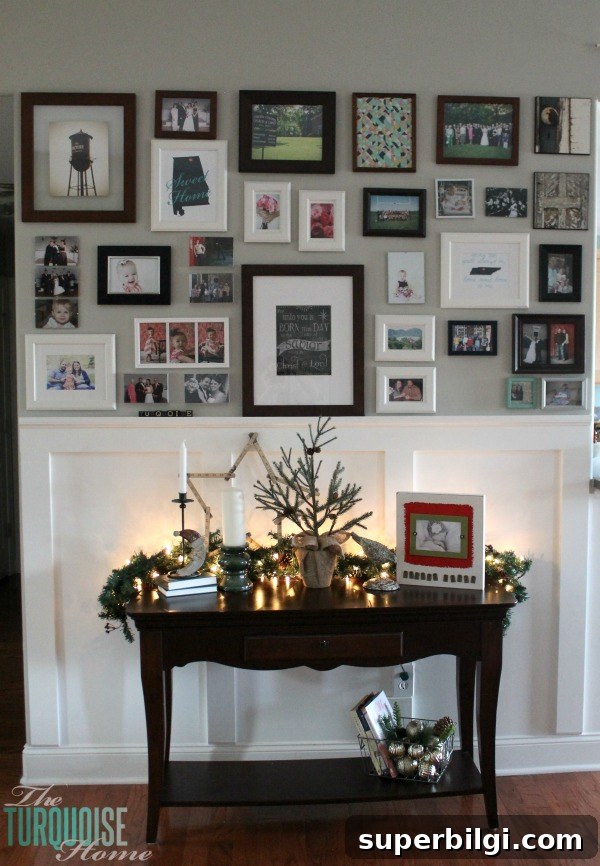 Christmas Living Room Decor Ideas to Transform Your Space 14 Simple Winter and Christmas Decor in the Living Room | TheTurquoiseHome.com