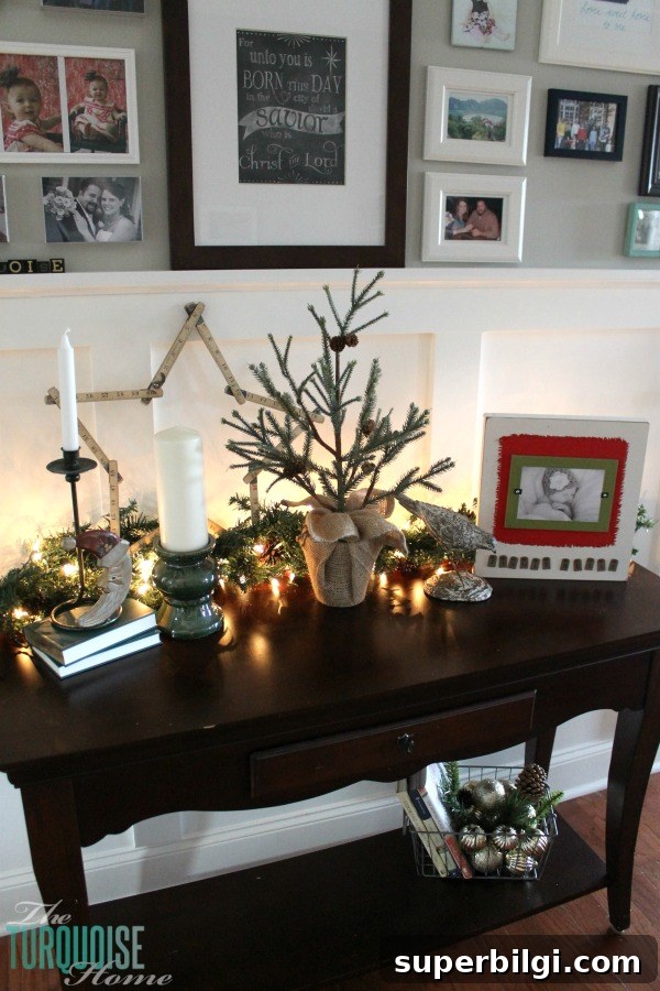 Christmas Living Room Decor Ideas to Transform Your Space 15 Simple Winter and Christmas Decor in the Living Room | TheTurquoiseHome.com