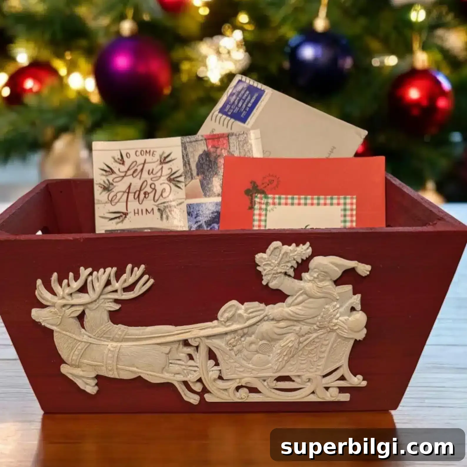 Wooden card box display