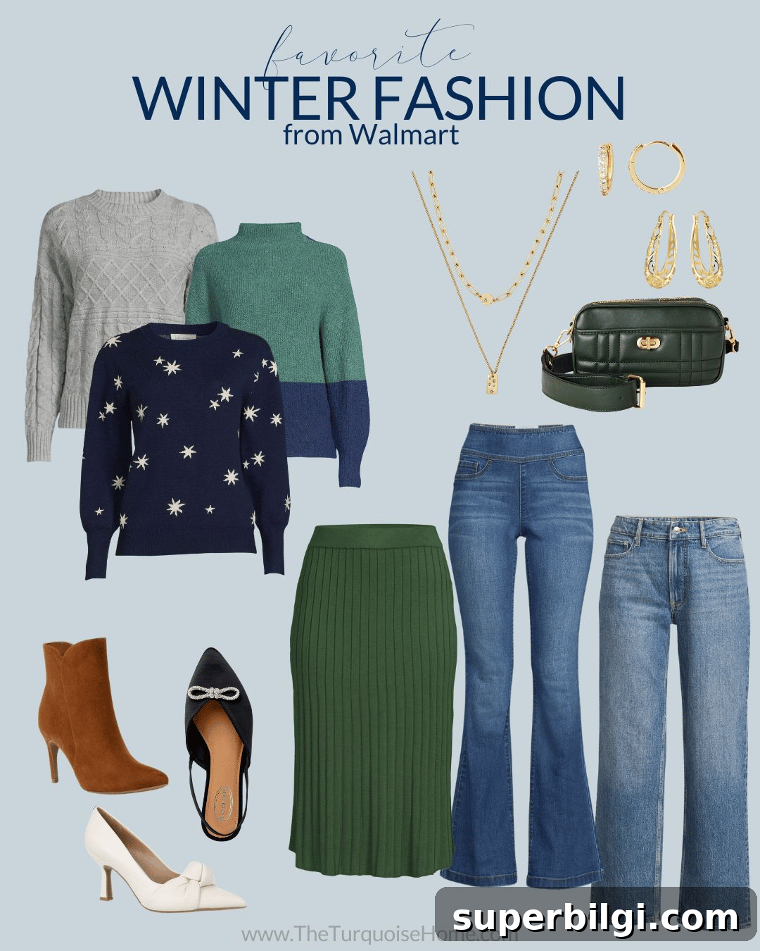 Festive Winter Outfit Ideas: Cozy Holiday Looks 3 walmart winter fashion finds